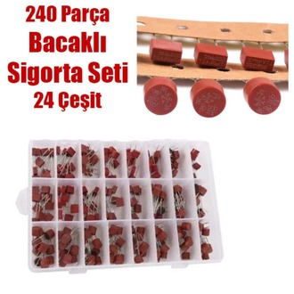 PCB Tip Sigorta Seti 240 Parça Çantalı Set