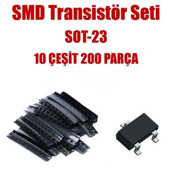 SMD Transistör Seti 10 Çeşit 200 Parça