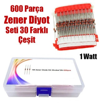Zener Diyot Seti 600 Parça 1W Çantalı Set