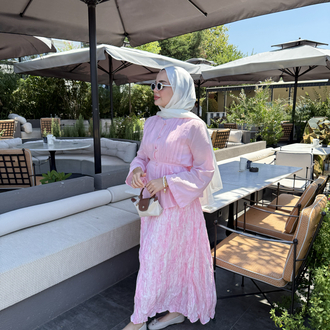 Etnik Desen Etek Pembe