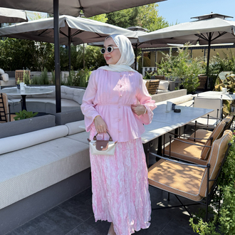 Etnik Desen Etek Pembe