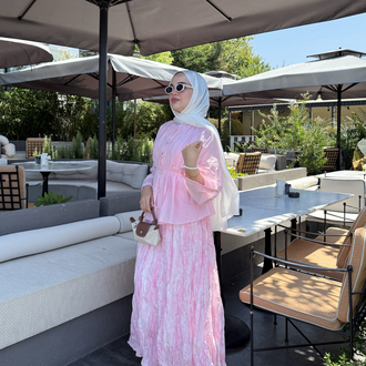 Etnik Desen Etek Pembe