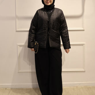 Kapitone Bağlamalı Mont