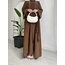 İkili Ferace Abaya ( Kahve )