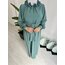 Kolu Tüylü Elbise ( Mint )