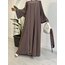 İkili Ferace Abaya ( Gül Kurusu )