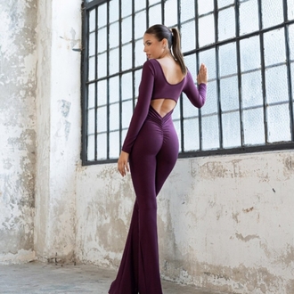 İSPANYOL PAÇA UZUN KOL SCRUNCH BUTT TULUM KOD NO: 3102