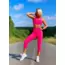 NEON PEMBE YÜKSEK BEL KAPRİ TAYT KOD NO : 997