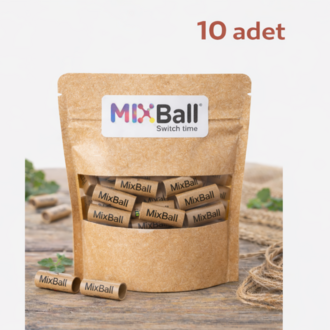 10 Adet Mixball Organik Kağıt Filtre 8×20 mm Slim Uyumlu Özel Sertleştirilmiş