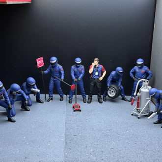 1/18 F1 Pit Ekibi Figür Seti
