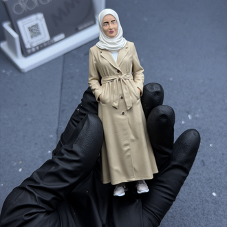 1/18 Tesettürlü Kadın Figürü