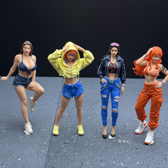 1/18 Sokak Stili Kız Figür Seti