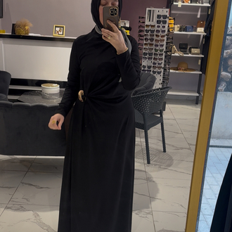 Almarwahblack siyah elbise