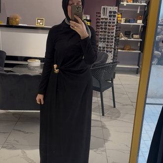 Almarwahblack siyah elbise