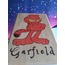 Garfield Ahşap Yakma Tablo