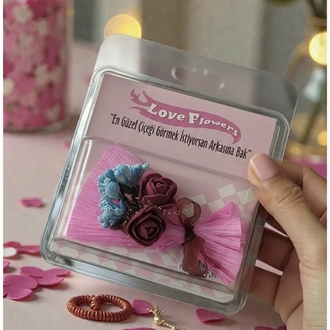 Aynalı Mini Buket Love Flowers