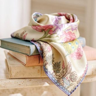 Hasbahçe Twill İpek Fular 90x90 cm