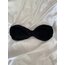 siyah straplez bikini üstü