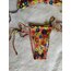 Çiçek desenli bikini takımı