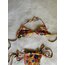 Çiçek desenli bikini takımı