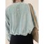 Mavi kadife sweat