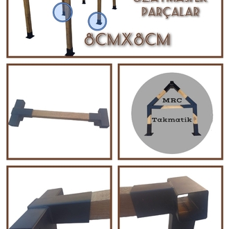 15° Eğimli Çatı Uzatma Ek Seti – 8x8 cm Çardak Pergola Bahçe gölgelik kamelya