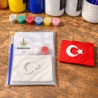 Türk Bayrak Boyama Seti
