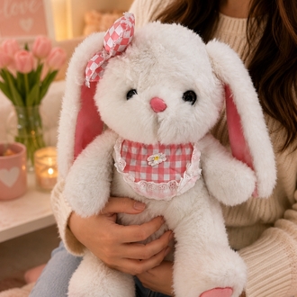 SEVİMLİ PELUŞ TAVŞAN ( 40 cm )