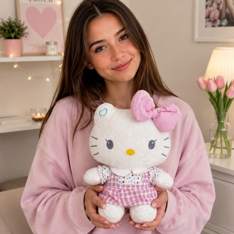 ELBİSELİ HELLO KİTTY TATLIŞ PELUŞ 30 CM
