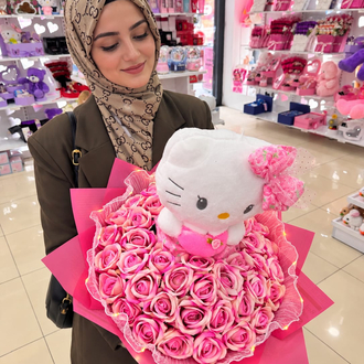 BÜYÜK BOY HELLO KİTTY BUKET