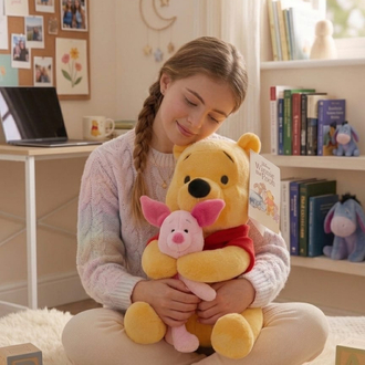 ORJİNAL LİSANSLI PİGLET VE POOH PELUŞ