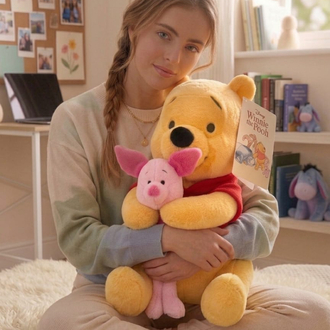 ORJİNAL LİSANSLI PİGLET VE POOH PELUŞ