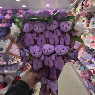 GÜLLÜ AYICIK BUKETİ