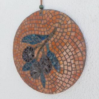 20cm Zeytin Mozaik Duvar Süsü
