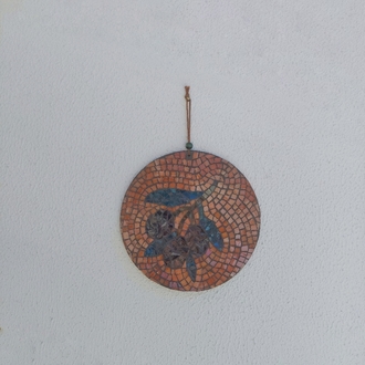 20cm Zeytin Mozaik Duvar Süsü