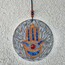 15cm Hamsa Mozaik Duvar Süsü