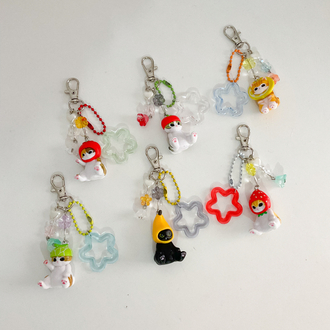 Mofusand fruit keychans