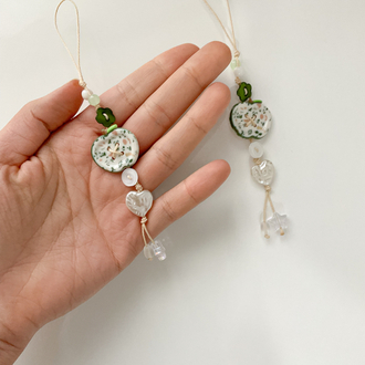 Mini button charm