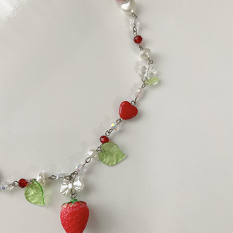 Strawberry necklace