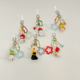 Mofusand fruit keychans