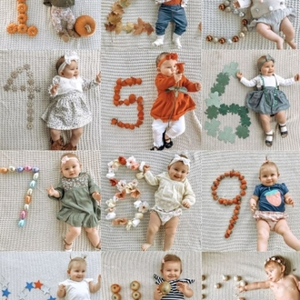 12 Aylık Bebek Gelişim Magnet Seti