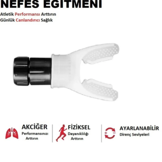 Breathmaximizer (Iron Lung) Nefes Egzersiz Aleti Kondisyon/Dayanıklılık Geliştirici (Beyaz)