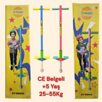 T-pogo zıplayan çubuk (pembe mavi)