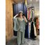 Tek Düğmeli Oversize Keten Bluz