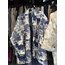 Desenli Oversize Kapitone Ceket