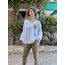 Leopar Detay Oversize Bluz