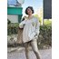 Leopar Detay Oversize Bluz