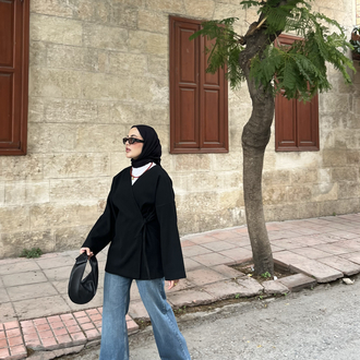 Siyah Kaşe Ceket