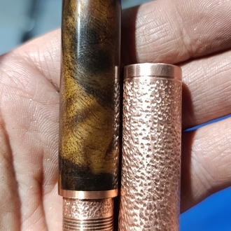 bakır ve ceviz ağacı bespoke kalem