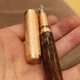 bakır ve ceviz ağacı bespoke kalem